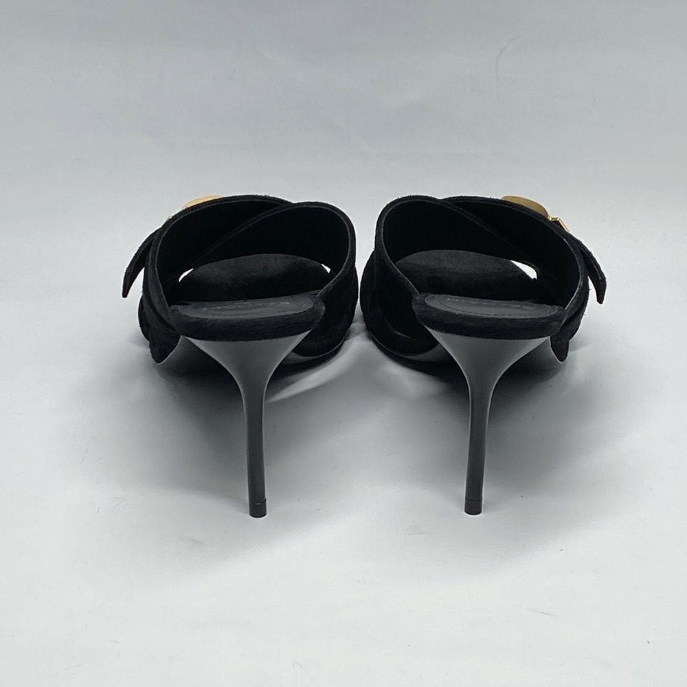 Balmain Uma Mules In Suede Leather size 37.5 - Picture 9 of 15